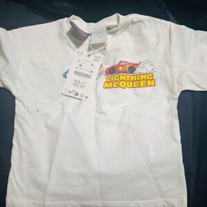 Zara Kids White Lightning McQueen Tee